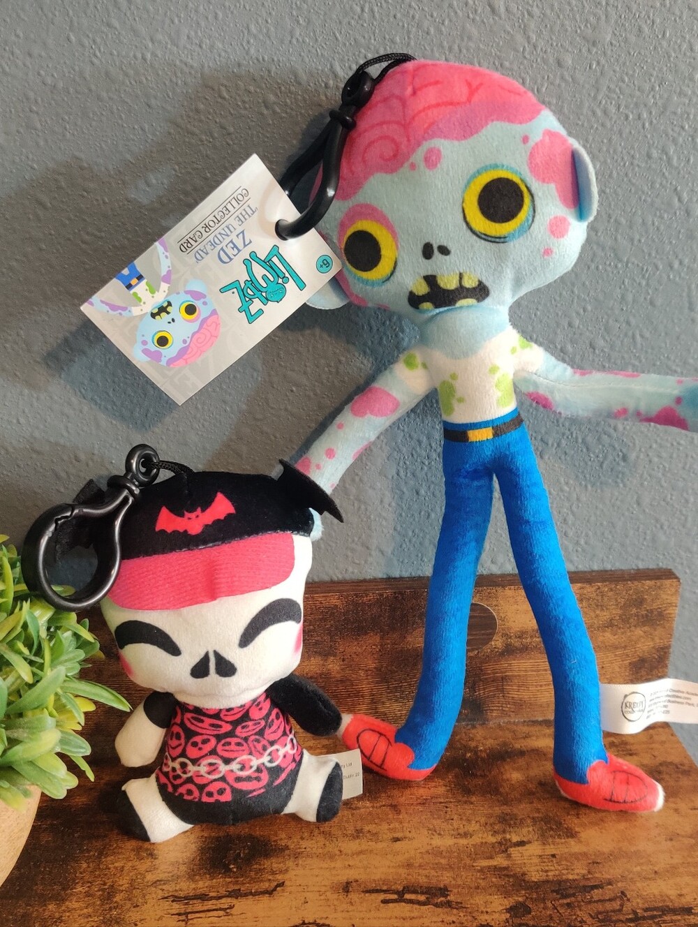 Kreepy Collectibles Limbz Plush Series 1 Zed The Undead Skeleton Gothic Bat Toy
